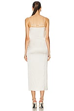 JACQUEMUS La Robe Notte in Off White, view 5, click to view large image.