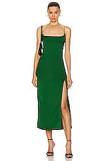 JACQUEMUS La Robe Notte in Dark Green, view 1, click to view large image.
