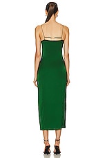 JACQUEMUS La Robe Notte in Dark Green, view 5, click to view large image.