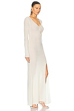 JACQUEMUS La Robe Alzou in Off White, view 2, click to view large image.