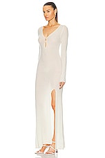 JACQUEMUS La Robe Alzou in Off White, view 3, click to view large image.