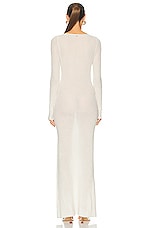 JACQUEMUS La Robe Alzou in Off White, view 4, click to view large image.