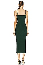 JACQUEMUS La Robe Sierra Bretelles in Dark Green, view 3, click to view large image.
