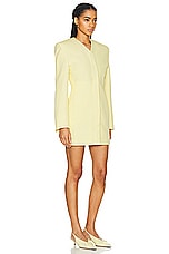 JACQUEMUS La Robe Cubo in Pale Yellow, view 2, click to view large image.