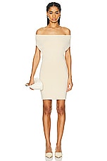 JACQUEMUS La Robe Cubista in Light Yellow, view 2, click to view large image.