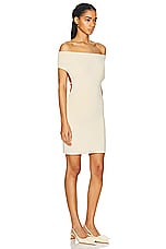 JACQUEMUS La Robe Cubista in Light Yellow, view 3, click to view large image.