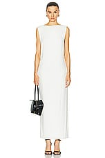 JACQUEMUS La Robe Capa in White, view 2, click to view large image.