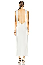 JACQUEMUS La Robe Capa in White, view 4, click to view large image.