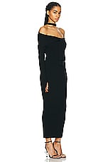 JACQUEMUS La Robe Doble in Black, view 2, click to view large image.