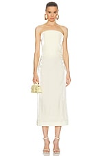 JACQUEMUS La Robe Carino in Pale Yellow, view 1, click to view large image.