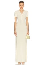 JACQUEMUS La Robe Yauco in Light Yellow, view 1, click to view large image.