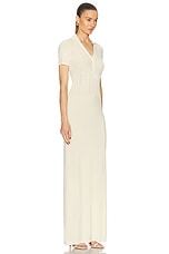 JACQUEMUS La Robe Yauco in Light Yellow, view 2, click to view large image.