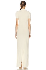 JACQUEMUS La Robe Yauco in Light Yellow, view 3, click to view large image.