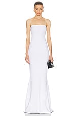 JACQUEMUS La Robe Aro in White, view 1, click to view large image.