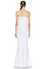 JACQUEMUS La Robe Aro in White, view 3, click to view large image.