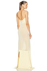 JACQUEMUS La Robe Fino in Light Yellow, view 4, click to view large image.
