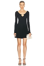 JACQUEMUS La Mini Robe Pralu in Black, view 1, click to view large image.