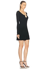 JACQUEMUS La Mini Robe Pralu in Black, view 2, click to view large image.