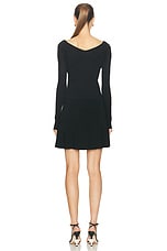 JACQUEMUS La Mini Robe Pralu in Black, view 3, click to view large image.