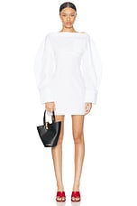 JACQUEMUS La Robe Chemise Casaco in White, view 1, click to view large image.