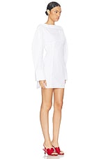 JACQUEMUS La Robe Chemise Casaco in White, view 2, click to view large image.