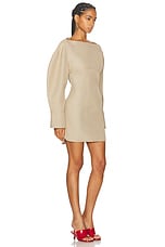 JACQUEMUS La Robe Chemise Casaco in Beige, view 2, click to view large image.