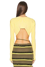 JACQUEMUS La Mailed Pralu in Light Yellow, view 3, click to view large image.