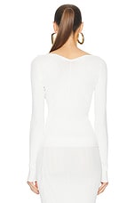 JACQUEMUS Le Haut Pralu in Off White, view 3, click to view large image.