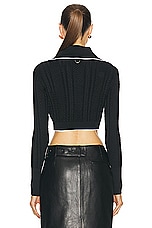 JACQUEMUS Le Cardigan Bela in Black, view 3, click to view large image.