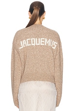 JACQUEMUS La Maille Jacquemus in Beige, view 4, click to view large image.