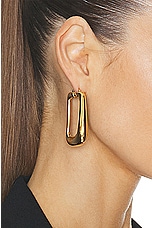 JACQUEMUS Les Boucles Ovalo in Light Gold, view 2, click to view large image.