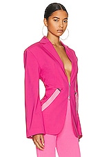 JACQUEMUS La Veste Filu in Pink, view 2, click to view large image.