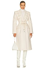 ★JACQUEMUS★ LE MANTEAU LACCIU レースアップ ウール コート JACQUEMUS Le Manteau Lacciu in Light Beige | FWRD