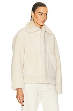 JACQUEMUS Le Manteau Pastre in Off-White, view 3, click to view large image.