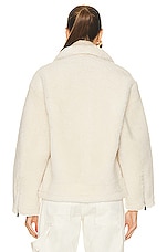 JACQUEMUS Le Manteau Pastre in Off-White, view 4, click to view large image.