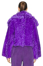 JACQUEMUS La Veste Piloni in Purple, view 4, click to view large image.