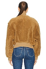JACQUEMUS Le Blouson Pilou Jacket in Camel, view 3, click to view large image.