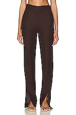 JACQUEMUS Le Pantalon Tibau in Dark Brown, view 1, click to view large image.