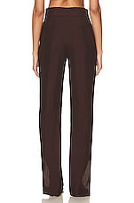 JACQUEMUS Le Pantalon Tibau in Dark Brown, view 3, click to view large image.