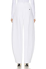 JACQUEMUS Le Pantalon Ovalo in White, view 3, click to view large image.