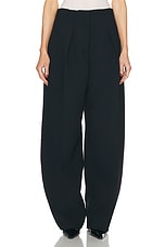 JACQUEMUS Le Pantalon Ovalo in Black, view 1, click to view large image.