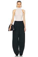 JACQUEMUS Le Pantalon Ovalo in Black, view 4, click to view large image.