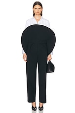 JACQUEMUS Le Pantalon Rond in Black, view 1, click to view large image.