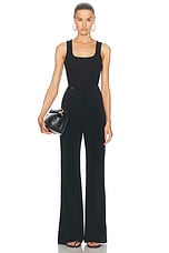 JACQUEMUS Le Pantalon Drapeado in Black, view 5, click to view large image.