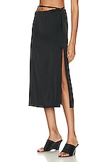 JACQUEMUS La Jupe Notte Skirt in Black, view 3, click to view large image.