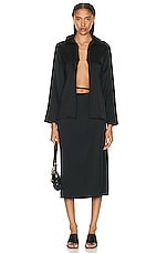 JACQUEMUS La Jupe Notte Skirt in Black, view 5, click to view large image.