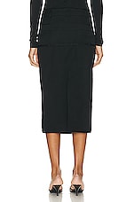 JACQUEMUS La Jupe Caraco Skirt in Black, view 3, click to view large image.