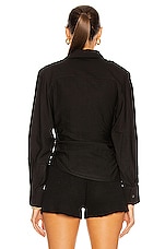 JACQUEMUS La Chemise Bahia in Black, view 4, click to view large image.