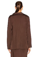 JACQUEMUS La Chemise Notte in Brown, view 3, click to view large image.
