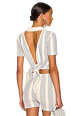 JACQUEMUS BAGNU ポロトップ - Blue Stripes | FWRD